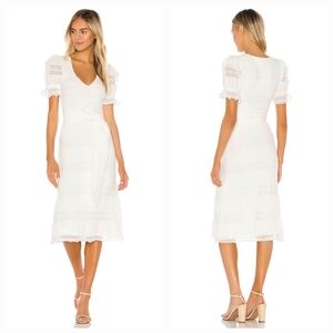 NWT Tularosa Quinn Midi Dress in White